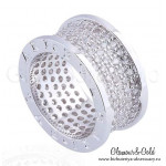 Кольцо BVLGARI B.Zero 1 с камнями в пять полос VGOLD