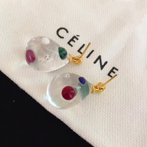 Серьги Celine прозрачные