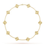 Колье Van Cleef 45 см гильоше в желтом