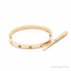 Браслет Cartier LOVE розовый классический с цветными камнями