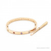 Браслет Cartier LOVE розовый классический с цветными камнями