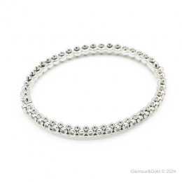 Браслет Cartier Clash белый с камнями