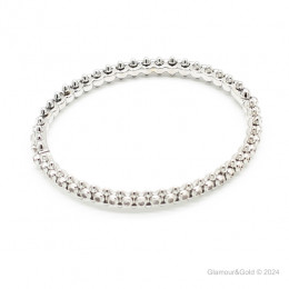 Браслет Cartier Clash белый с камнями