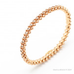 Браслет Cartier Clash розовый с камнями
