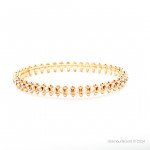 Браслет Cartier Clash розовый с камнями