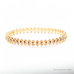 Браслет Cartier Clash розовый с камнями