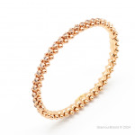 Браслет Cartier Clash розовый с камнями