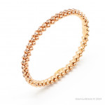 Браслет Cartier Clash розовый с камнями