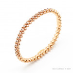 Браслет Cartier Clash розовый с камнями