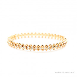 Браслет Cartier Clash розовый с камнями