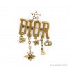 Брошь Dior Star желтая DIO-24А11