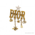 Брошь Dior Star желтая DIO-24А11