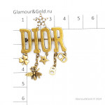 Брошь Dior Star желтая DIO-24А11