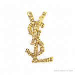 Брошь желтая YSL YSL-24А1