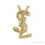 Брошь желтая YSL YSL-24А3