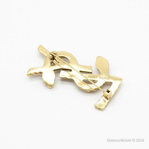 Брошь желтая YSL YSL-24А3