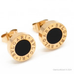 Серьги BVLGARI B.zero1 розовые BVL-24А3