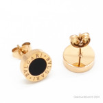 Серьги BVLGARI B.zero1 розовые BVL-24А3