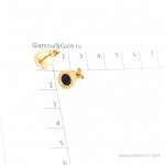 Серьги BVLGARI B.zero1 розовые BVL-24А3