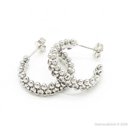 Серьги Cartier Clash белые с камнями