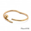 Браслет Cartier Juste Un Clou розовый классический с камнями Люкс