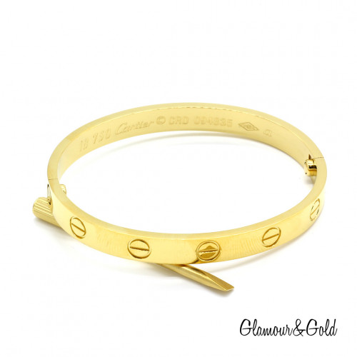 Браслет Cartier Love желтый классический