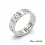 Кольцо Cartier Love белое классическое