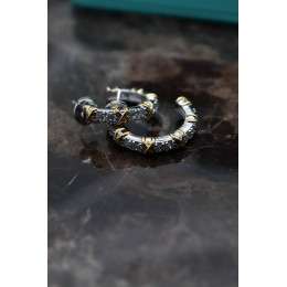 Серьги Tiffany Schlumberger двухцветные с камнями