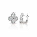 Серьги Van Cleef c цирконами