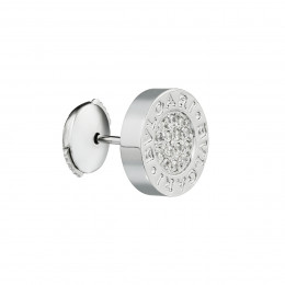 Серьги Bvlgari с цирконами (серебро 925)
