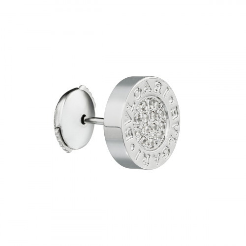 Серьги Bvlgari с цирконами (серебро 925)