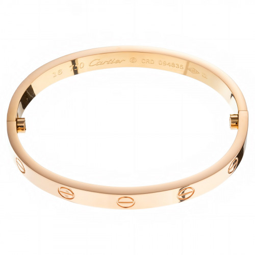 Браслет Cartier Love розовый классический