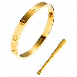 Браслет Cartier Love желтый классический