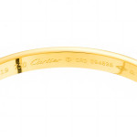 Браслет Cartier Love желтый классический