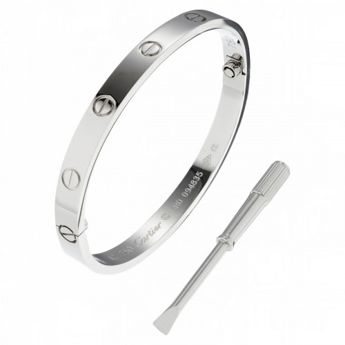 Браслет Cartier Love белое золото