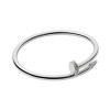 Браслет Cartier Juste Un Clou белый классический с камнями Люкс