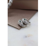Серьги змеи Bvlgari Serpenti (серебро 925)