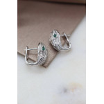 Серьги змеи Bvlgari Serpenti (серебро 925)