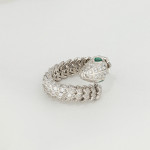 Кольцо змея Bvlgari Serpenti (серебро 925)