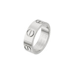 Кольцо Cartier Love белое классическое