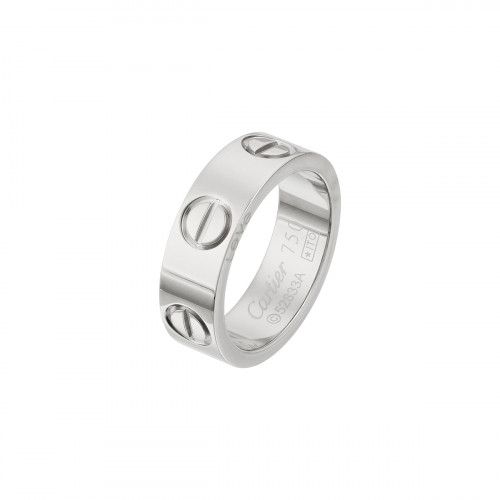 Кольцо Cartier Love белое классическое