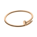 Браслет Cartier Juste Un Clou розовый классический с камнями Люкс