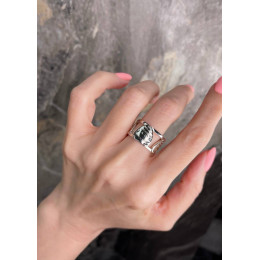 Кольцо Return To Tiffany белое широкое