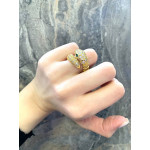 Комплект BVLGARI Serpenti под желтое золото (серьги, кольцо)