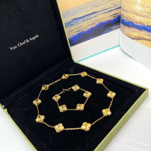 Комплект Van Cleef (браслет, колье)