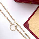 Кулон Cartier Juste Un Clou желтый классический с паве