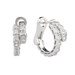 Серьги Bvlgari Serpenty с камнями белые