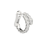 Серьги Bvlgari Serpenty с камнями белые