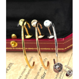 Серьги Cartier в виде гвоздя большие (в трех цветах)