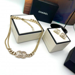 Комплект Chanel Forever (Серьги, Колье, Кольцо)
